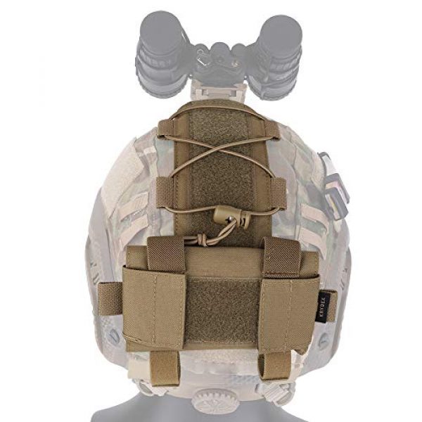 KRYDEX Tactical Pouch 1 KRYDEX Tactical Helmet Battery Pouch Counterweight Pouch MK1 Helmet Battery Pack Balance Weight Bag with Hook&Loop for Tactical Helmet