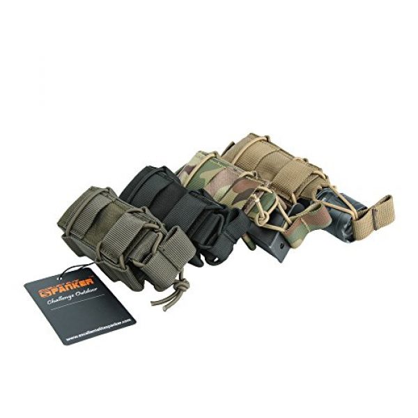 EXCELLENT ELITE SPANKER Tactical Pouch 7 EXCELLENT ELITE SPANKER Open Top Single Pistol Mag Pouch Flashlight Holder Magazine for Glock19 M1911 Magazines