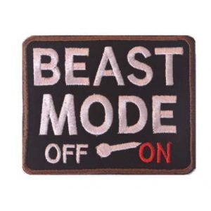 Tactical Embroidery Patch Airsoft Morale Patch 1 Beast Moder Off on Tactical Embroidery Patch Hook & Loop Morale Patch Military Patch for Clothing Accessory Backpack Armband