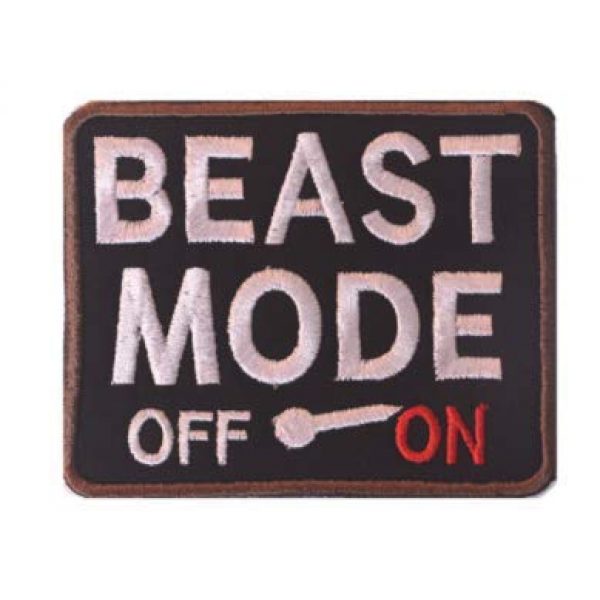Tactical Embroidery Patch Airsoft Morale Patch 1 Beast Moder Off on Tactical Embroidery Patch Hook & Loop Morale Patch Military Patch for Clothing Accessory Backpack Armband