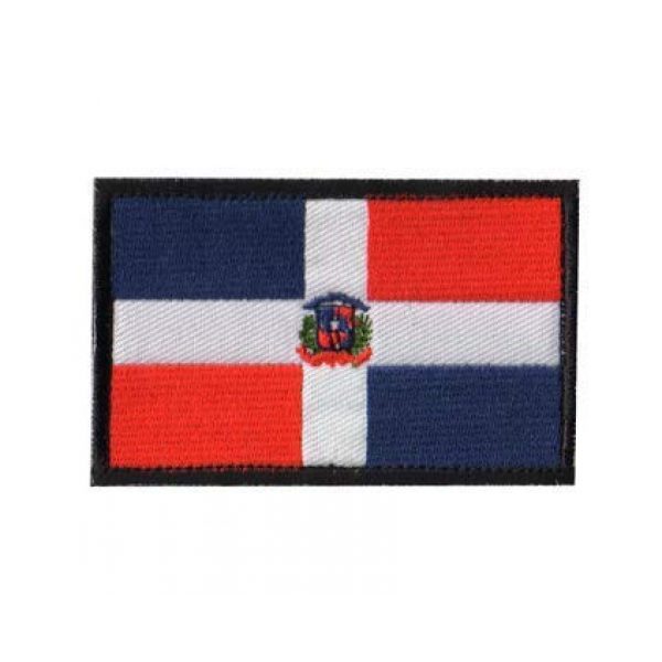 Tactical Embroidery Patch Airsoft Morale Patch 1 Dominica Flag Embroidery Patch Military Tactical Morale Patch Badges Emblem Applique Hook Patches for Clothes Backpack Accessories
