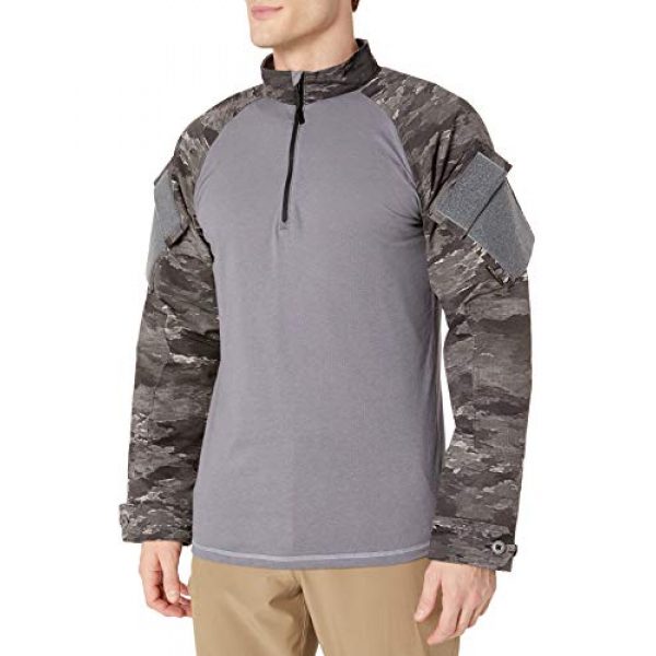 Tru-Spec Tactical Shirt 1 Combat Shirt, A-TACS Au-x Xtreme BDU 1/4 Zip, Ll, A-TACS Au-X, Large/Large