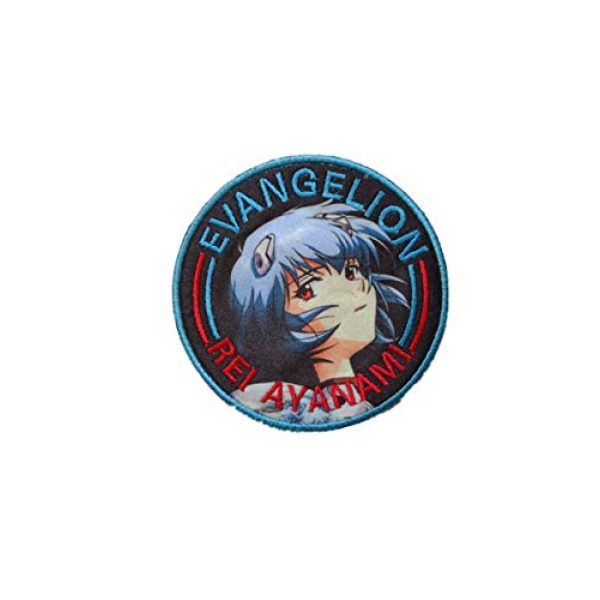 Embroidery Patch Airsoft Morale Patch 2 Japan Anime Evangelion Patch Military Hook Tactics Morale Embroidered Patch Ayanami Rei