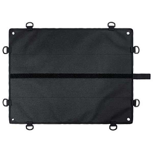 IronSeals Airsoft Morale Patch 7 IronSeals Morale Patch Panel, Tactical Board Patch Organizer Holder - Loop Surface, Steel Ring, D-Hook and Flag Patch