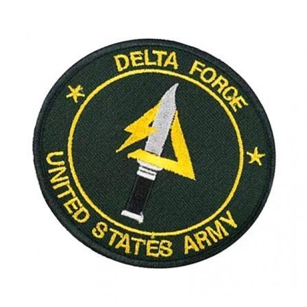 Embroidery Patch Airsoft Morale Patch 3 US Delta Forces Military Hook Loop Tactics Morale Embroidered Patch