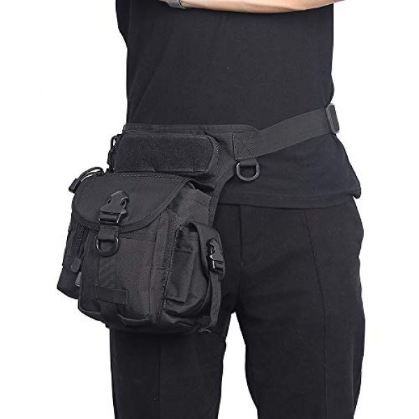 Pvnoocy Tactical Pouch 6 Tactical Drop Leg Bag 1000D Nylon Waist Packs Military Thigh Packs Tool Bags for Motorcycle Outdoor Bike Cycling