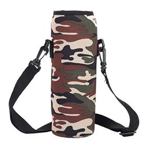 Qioni Tactical Pouch 3 Qioni Scald-Proof Case with Strap Water Bottle Bag, Water Bottle Sling Bag Water Bottle Case, Thermal Holder Bag for Outdoor Use Sports Camping Hiking