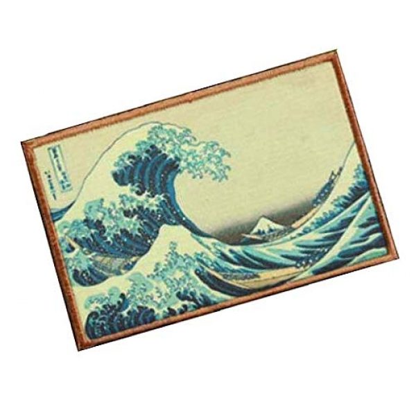 Fine Print Patch Airsoft Morale Patch 2 The Great Wave Off Kanagawa Japanese Hook Loop Tactics Morale Printed Patch