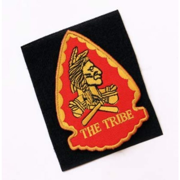 Tactical Embroidery Patch Airsoft Morale Patch 1 The Tribe Tactical Embroidery Patch Hook & Loop Morale Patch Military Patch for Clothing Accessory Backpack Armband (red)