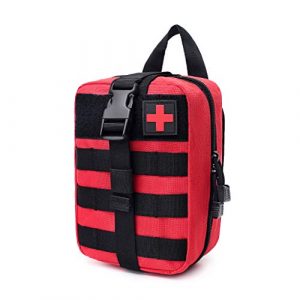 Zarcdo Tactical Pouch 1 Zarcdo Tactical MOLLE Medical First Aid Kit Utility Pouch Rip-Away EMT IFAK Blowout Bag (Bag Only)