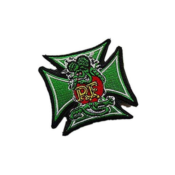 Embroidery Patch Airsoft Morale Patch 2 Rat Fink Military Hook Loop Tactics Morale Embroidered Patch