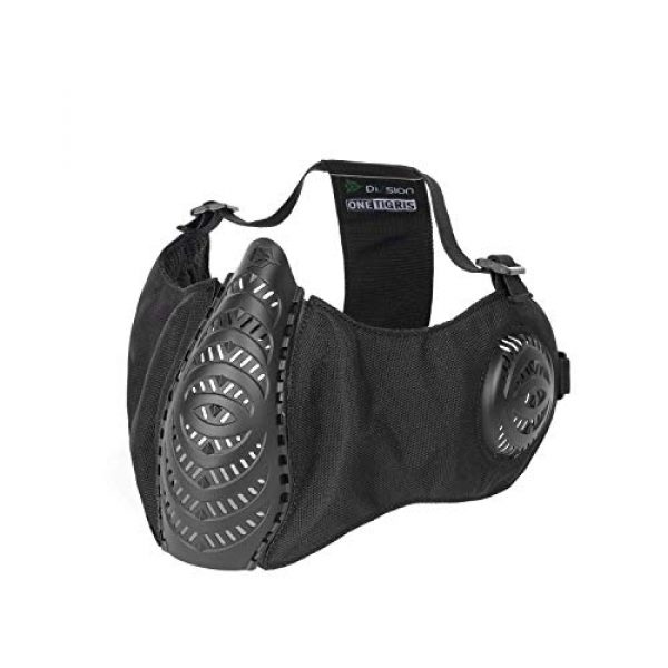 OneTigris Tactical Pouch 6 OneTigris MOLLE Gadget Pouch & Tactical Mask for Airsoft (Black)