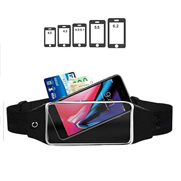 LGL Tactical Pouch 6 Tactical Sling Bag Running Waist Packs - Men Women Running Phone Bags Waterproof Touch Screen Armbands Sports and Fitness Running Accessories for 4.0-6.2 inch Smartphone Tool Pouch Bag Mini Utility Po