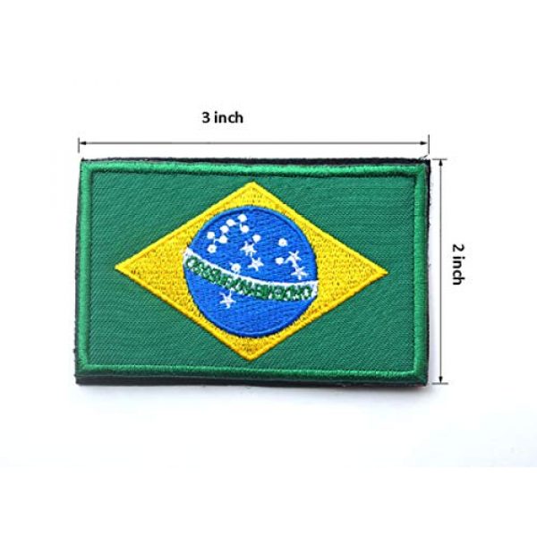 June Sports Airsoft Morale Patch 3 2 Pcs World National Flag Velcro Patches Tactical Morale Patch Set ABG5