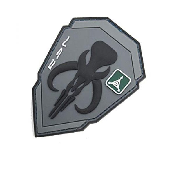 ODSP Airsoft Morale Patch 4 Mandalorian Bounty Hunter Boba Fett Morale Patch, 3D-PVC Rubber Patches 3.94 x 2.76 inch
