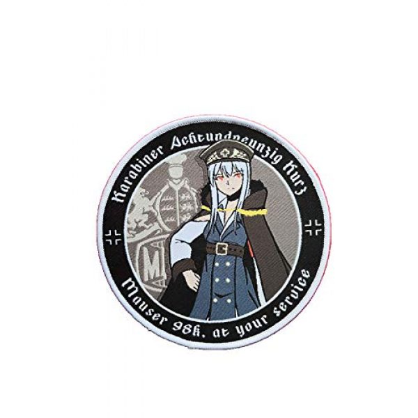 Generic Airsoft Morale Patch 1 Girls' Frontline (GFL) Griffin Kryuger Kar-98 Imperial German World War 2 Military Hook Loop Tactics Anime Morale Woven Patch