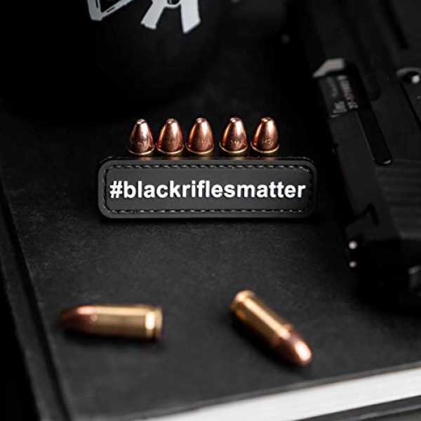 NEO Tactical Gear Airsoft Morale Patch 1 NEO Tactical Gear Black Rifles Matter #blackriflesmatter PVC Morale Patch, Hook Backed Morale Patch