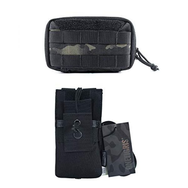OneTigris Tactical Pouch 1 OneTigris Multicam Black Tactical MOLLE Pouch & Black MOLLE Radio Holster