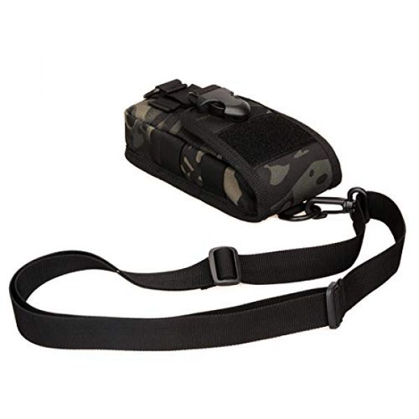 CREATOR Tactical Pouch 6 CREATOR Tactical Cell Phone Holster Pouch Cellphone Case Molle Gadget Bag Molle Attachment Belt Holder with Flag Patch