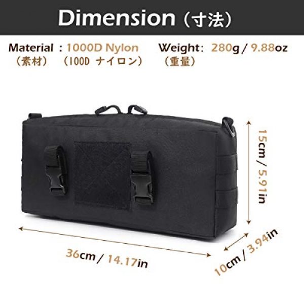 TRIWONDER Tactical Pouch 2 TRIWONDER Tactical Sling Bag Pack Molle Military Shoulder Bag Backpack Messenger Bag Utility Shoulder Satchel