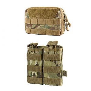 OneTigris Tactical Pouch 1 OneTigris Tactical MOLLE Pouch & Double Open-top Mag Pouch (Multicam)