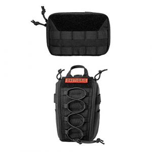 OneTigris Tactical Pouch 1 OneTigris Tactical MOLLE Pouch & MOLLE Medical Pouch (Black)