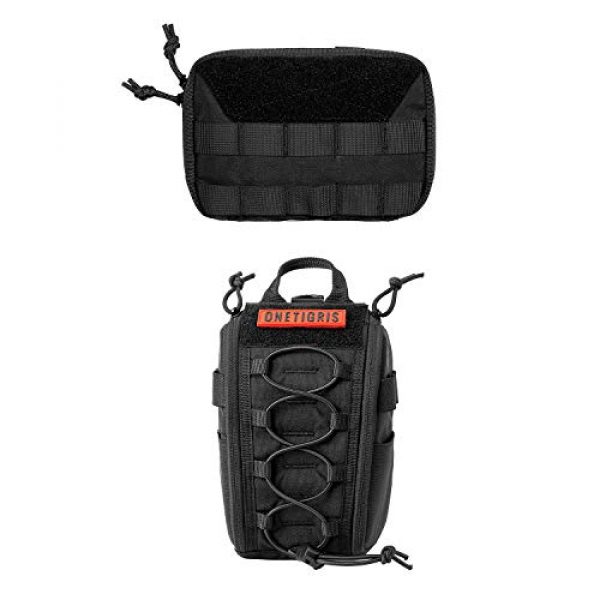 OneTigris Tactical Pouch 1 OneTigris Tactical MOLLE Pouch & MOLLE Medical Pouch (Black)