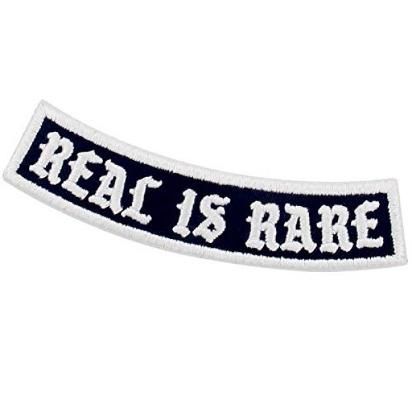 EmbTao Airsoft Morale Patch 4 Real is Rare Patch Embroidered Biker Applique Iron On Sew On Emblem