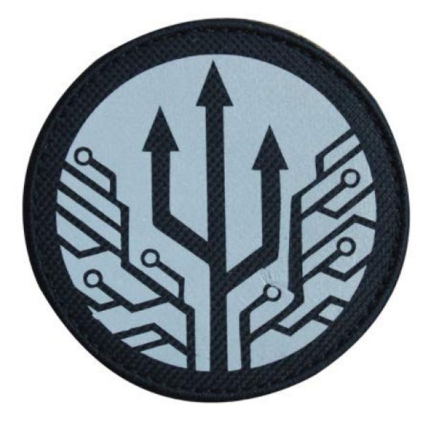 Tactical Embroidery Patch Airsoft Morale Patch 1 IR Mobile Task Forces Special Containment Procedures Foundation SCP Infrared Reflective Tactical Embroidery Patch Hook & Loop Morale Patch Military Patch for Clothing Accessory Backpack Armband