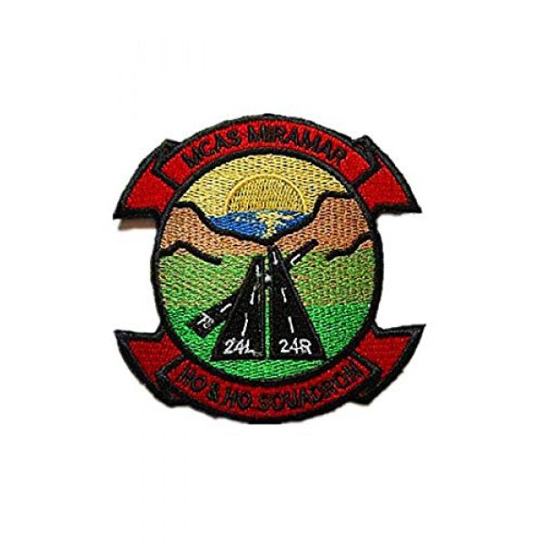 Embroidery Patch Airsoft Morale Patch 1 Marine Corps Air Station Miramar MCAS Miramar Military Hook Loop Tactics Morale Embroidered Patch