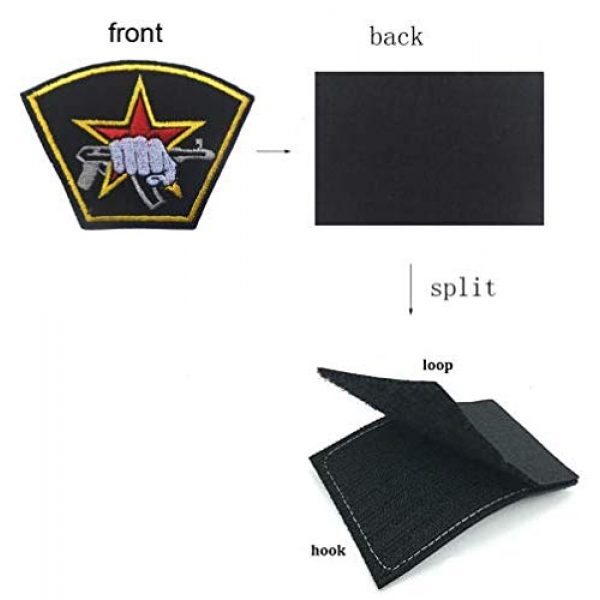 Military Embroidered Patch Airsoft Morale Patch 3 Russian Special Forces Spetsnaz Kalashnikov Fist Tactical Morale Military Embroidered Patch