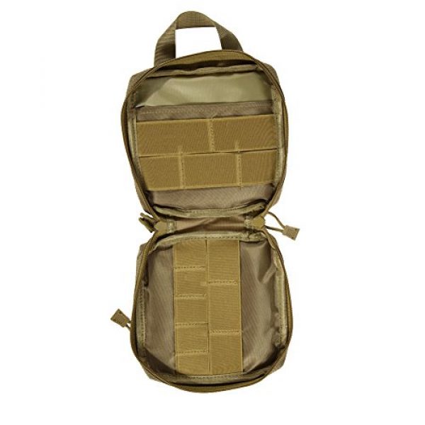 Emma Mall Tactical Pouch 2 Airsoft Molle System Tactical Medical Military First Aid Outdoor Pouch Bag Case - Khaki