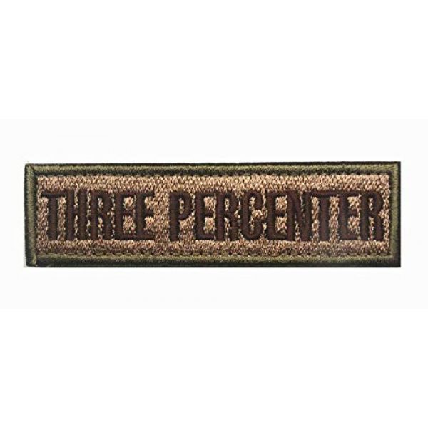 Tactical Embroidery Patch Airsoft Morale Patch 1 Three Percenter Embroidery Patch Military Tactical Morale Patch Badges Emblem Applique Hook Patches for Clothes Backpack Accessories