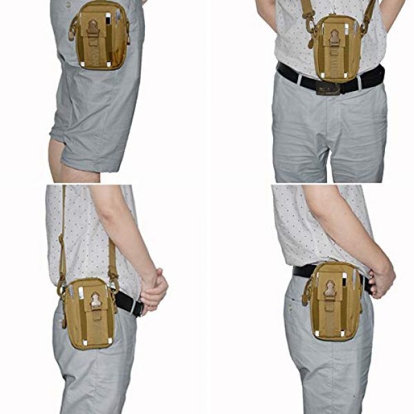 LIUYIJIE Tactical Pouch 4 LIUYIJIE Outdoor Waist Bag Tactical Pouch Hiking Camping Cycling Trekking Multipurpose Utility Gadget Belt Waist Bag Cell Phone Holster