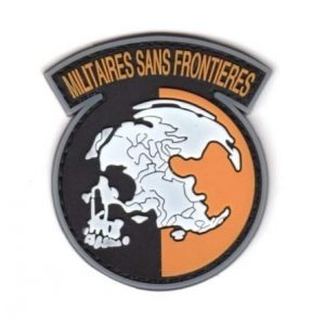 Tactical PVC Patch Airsoft Morale Patch 1 MGS Metal Gear Solid Peace Walker Militaires Sans Frontieres MSF PVC Military Tactical Morale Patch Badges Emblem Applique Hook Patches for Clothes Backpack Accessories