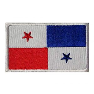 Tactical Embroidery Patch Airsoft Morale Patch 1 Panama Flag Embroidery Patch Military Tactical Morale Patch Badges Emblem Applique Hook Patches for Clothes Backpack Accessories