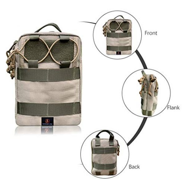 ROARING FIRE Tactical Pouch 5 ROARING FIRE Ember Pro MOLLE EDC Utility Organizer Pouch is Small and Compact to Carry Knives, Flashlights, Pens, a Small Notebook, EDC Gear, USB Cables, Earphones, Power Bank and etc