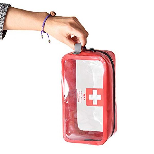 BREEZEY Tactical Pouch 7 BREEZEY PVC Transparent Empty First Aid Kit Emergency Medical Box Portable Travel Outdoor Camping Survival Medical Bag Big Capacity Travel/Car