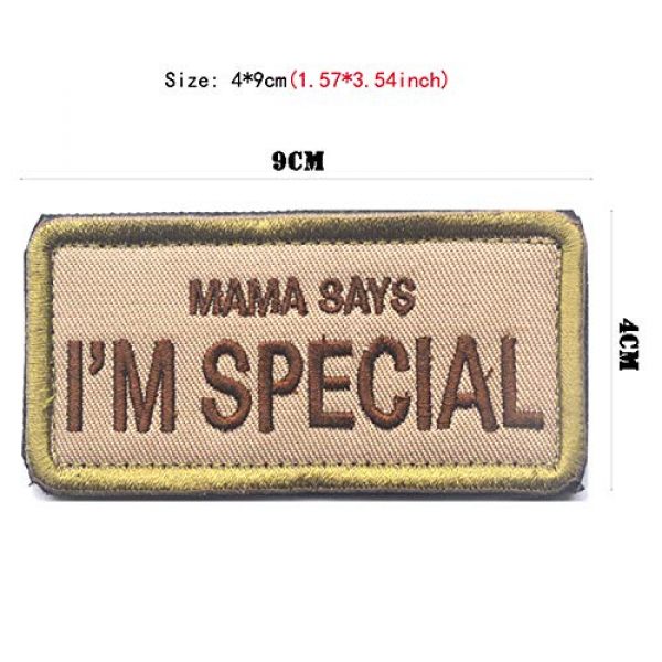LanXin Airsoft Morale Patch 3 2 Pieces Mama Says I'm Special Embroidery Patch Military Morale Patch Tactical Emblem Badges Appliques Embroidered Patches - Hook and Loop Fasteners Backing Patches