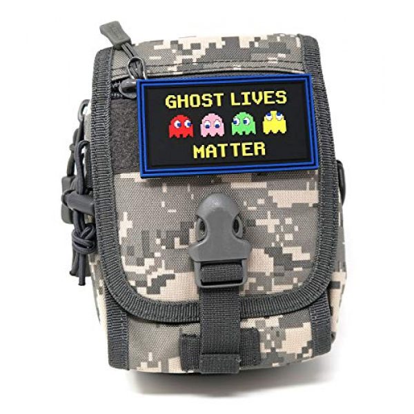 Stinking Patch Co. Airsoft Morale Patch 5 Ghost Lives Matter PVC Rubber Tactical Patch | Retro Gaming Inspired Parody | Funny Morale Patch