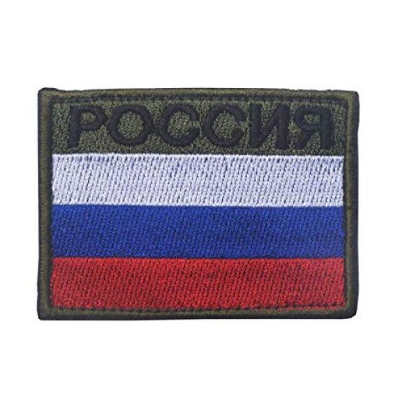 Tactical Embroidery Patch Airsoft Morale Patch 1 Russia Flag Russian Flag Embroidery Patch Military Tactical Morale Patch Badges Emblem Applique Hook Patches for Clothes Backpack Accessories