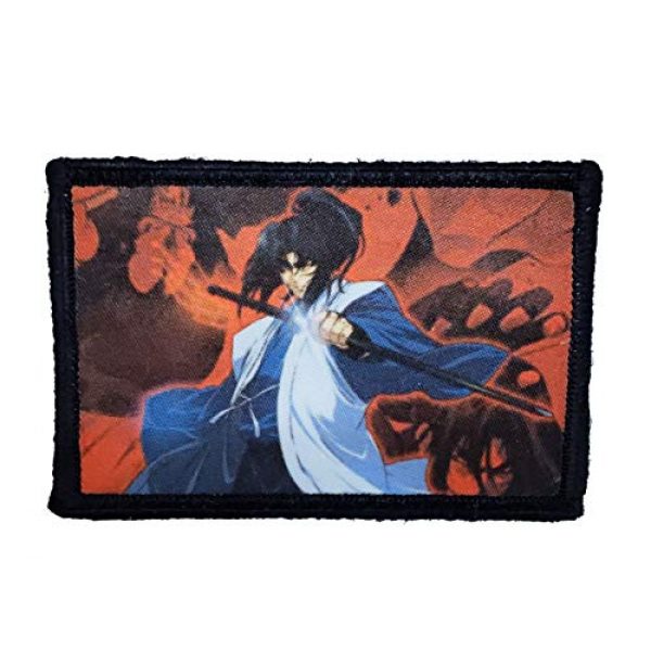 RedheadedTshirts Airsoft Morale Patch 1 Basilisk Kouga Gennosuke Morale Patch. Made in The USA! 2x3" Hook and Loop