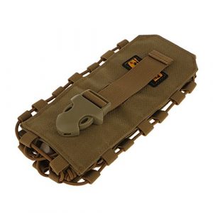 Generic Tactical Pouch 1 Nylon Military Tactical Molle Canteen Bottle Cover Water Bottle Pouch 0.5L-2L - Khaki