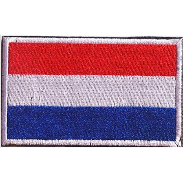 Tactical Embroidery Patch Airsoft Morale Patch 2 2pcs Netherlands Flag Embroidery Patch Military Tactical Morale Patch Badges Emblem Applique Hook Patches for Clothes Backpack Accessories