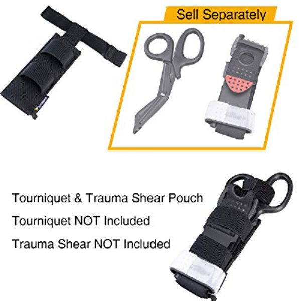 IDOGEAR Tactical Pouch 4 IDOGEAR Tactical Medical Tourniquet & Shear Pouch MOLLE EMT Scissor Tool Pouch EDC Tactical Gear Holder