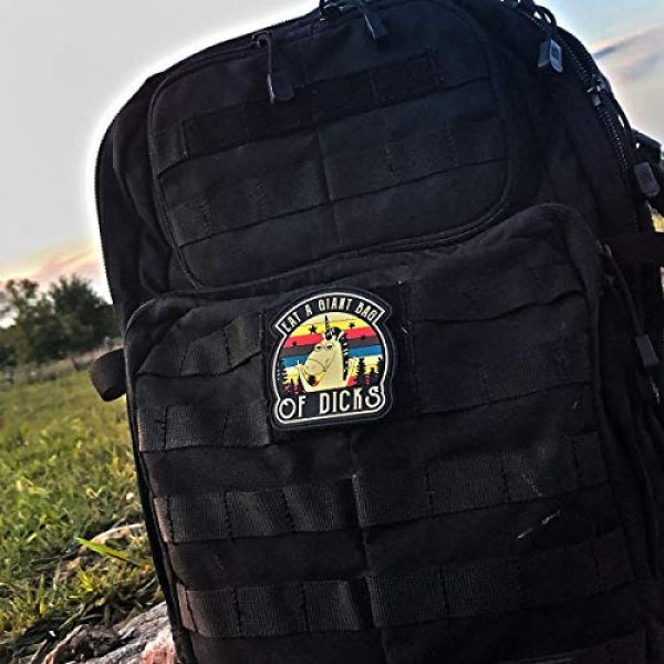 PatchOps Airsoft Morale Patch 7 PatchOps Eat A Giant Bag of Dicks Unicorn PVC Tactical Morale Uniform Patch - Hook Back