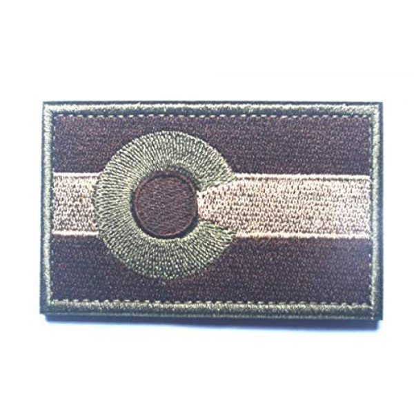 Tactical Embroidery Patch Airsoft Morale Patch 2 State Flag of Colorado Embroidery Patch Military Tactical Morale Patch Badges Emblem Applique Hook Patches for Clothes Backpack Accessories
