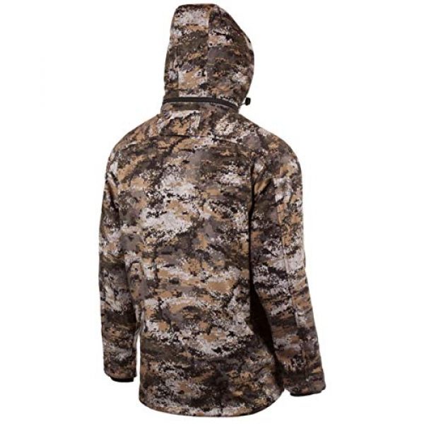 Huntworth Tactical Shirt 2 Huntworth Men's Mid Weight Windproof Soft Shell Jacket (Hood)|Disruption Camo