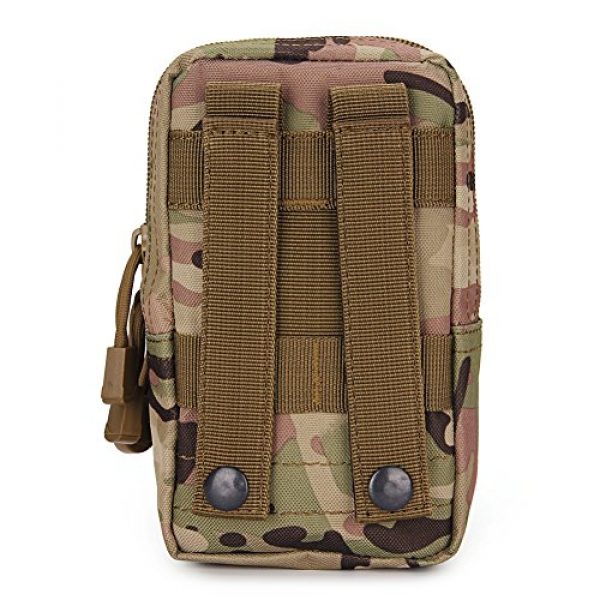 DOHOT Tactical Pouch 4 DOHOT Multi-Purpose Compact Nylon Outdoor Military Tactical Molle Pouch with Two Way Zipper & 6 Pockets,EDC Utility Gadget Belt Waist Bag for iPhone 6 6s 7 Plus,Samsung S4 S5 S6 S7