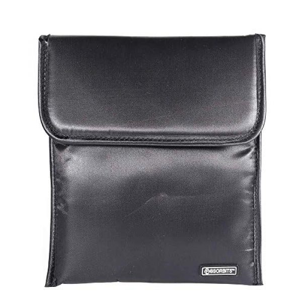 ABSORBITS Tactical Pouch 1 ABSORBITS Ballistics 1.0 Military-Grade Patented Bone-Dri Storage Bag for Reusable Tactical Firearm, Gun, Pistol Dry Storage and Corrosion Control of Handguns and Ammo, Black